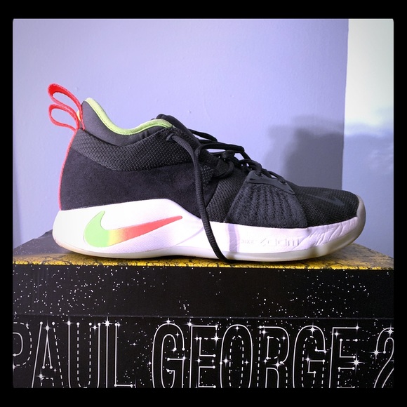 nike pg 2 anthracite hot punch